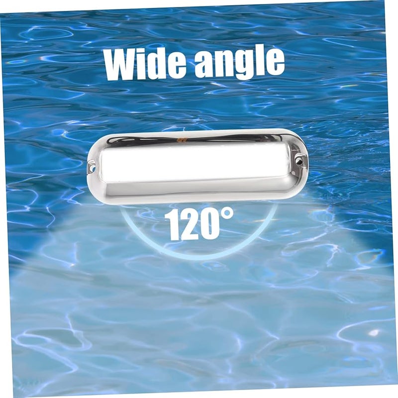 HANABASS 316 مصباح قارب تحت الماء من الفولاذ المقاوم للصدأ 42 LED مقاوم للماء IP68 تركيب عمودي خلفي - Image 3